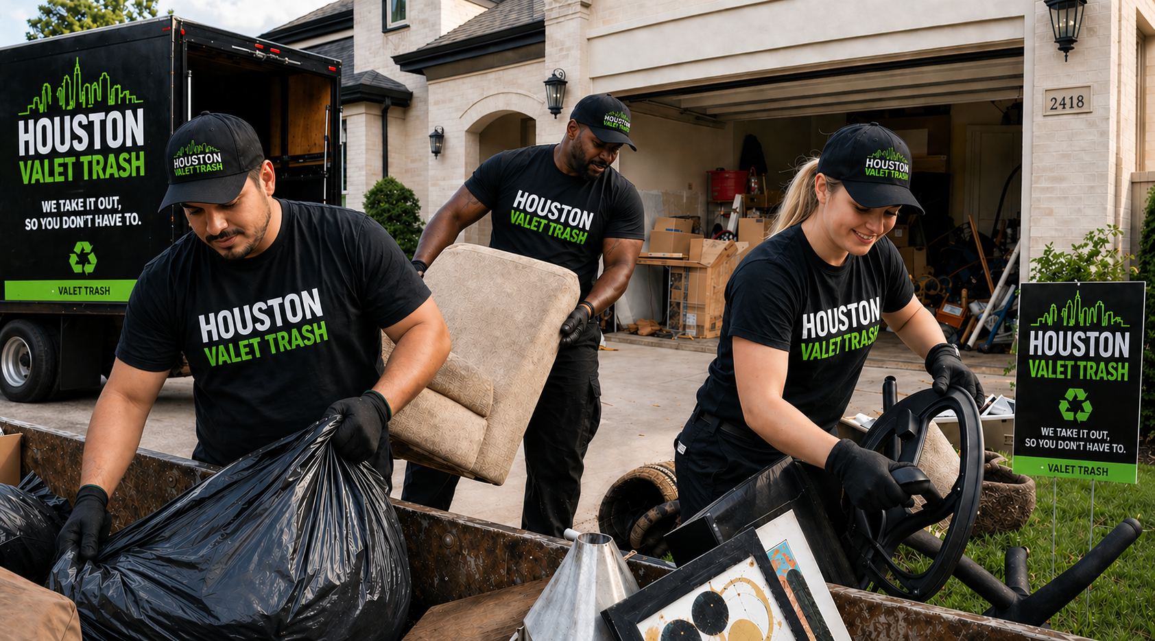 Junk removal service for Houston apartment communities and multifamily properties